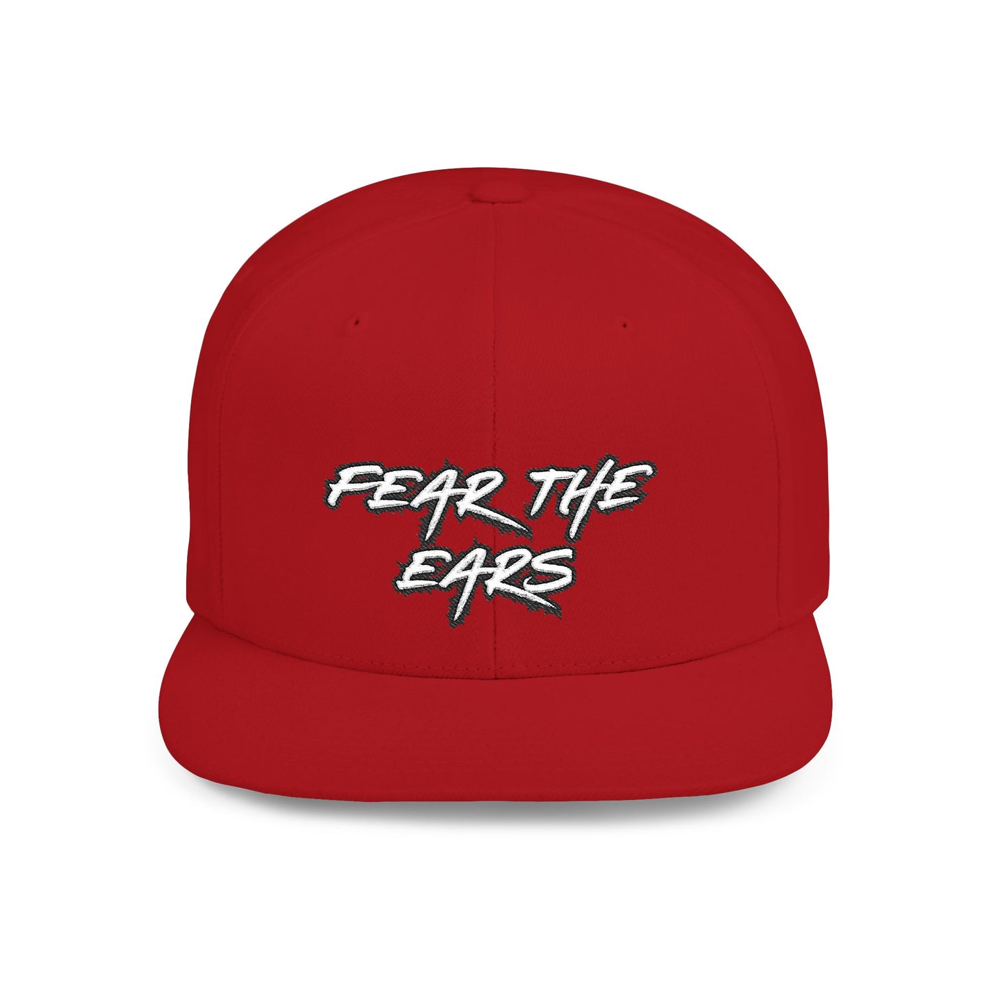 Ears 1 Embroidered Flat Bill Snapback
