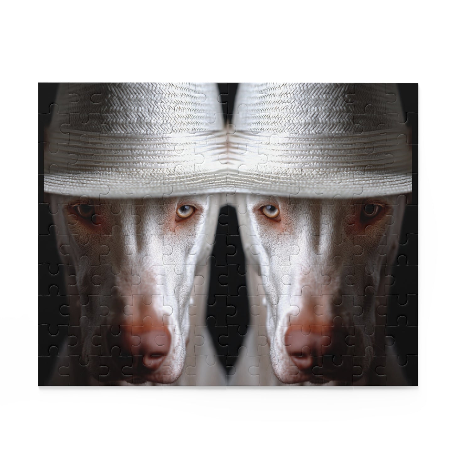 Human Mental Stimulation 4 Puzzle Black Lab Portrait Puzzle 1 Jigsaw (120/252/500 Pieces)