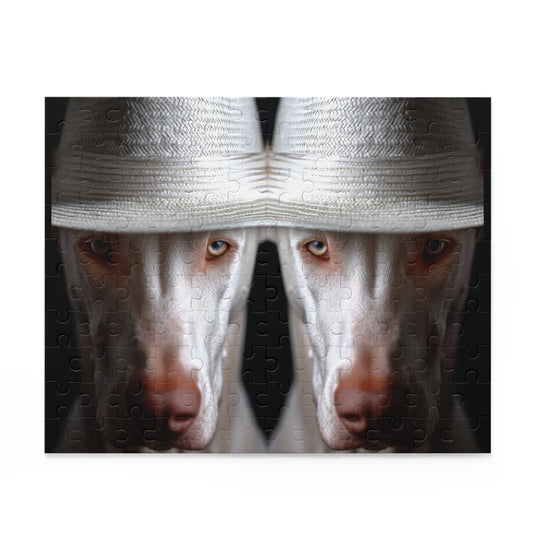 Human Mental Stimulation 4 Puzzle Black Lab Portrait Puzzle 1 Jigsaw (120/252/500 Pieces)