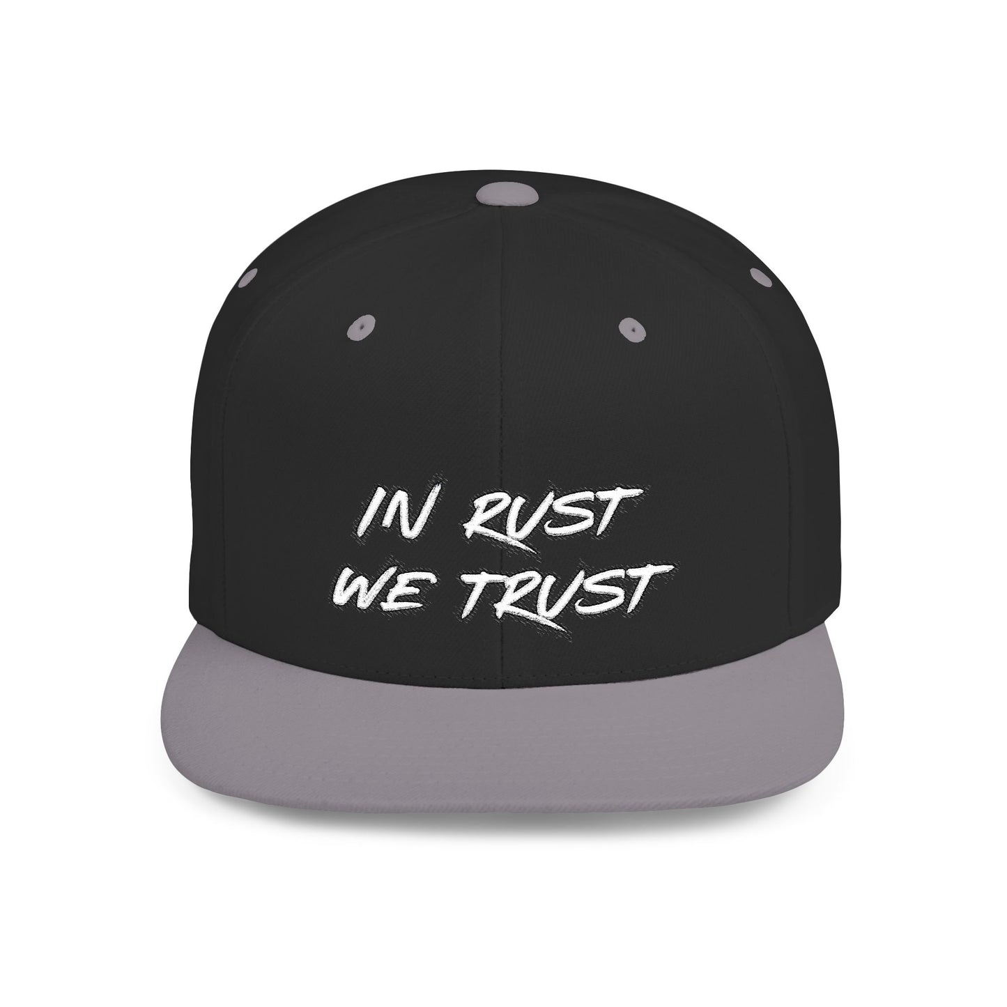 Rust 1 Embroidered Flat Bill Snapback