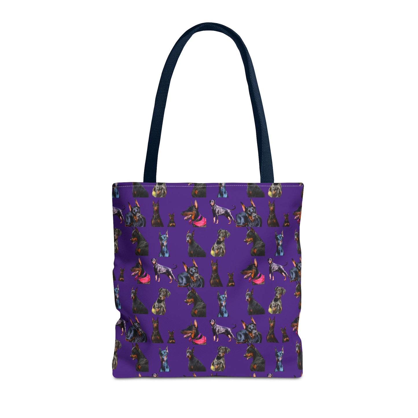 Edition 7 Doberman Model Pattern Purple Tote Bag