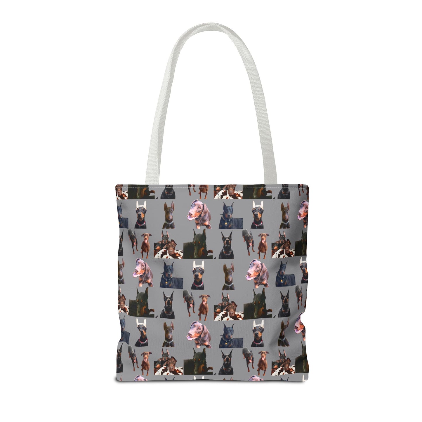 Edition 10 Doberman Model Pattern Gray Tote Bag