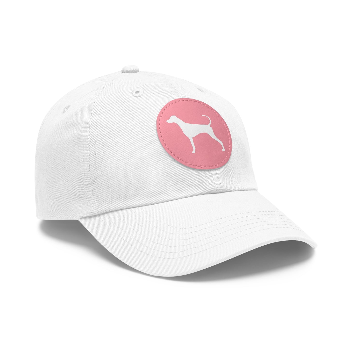 N 7 Dad Hat with Leather Patch (Round)
