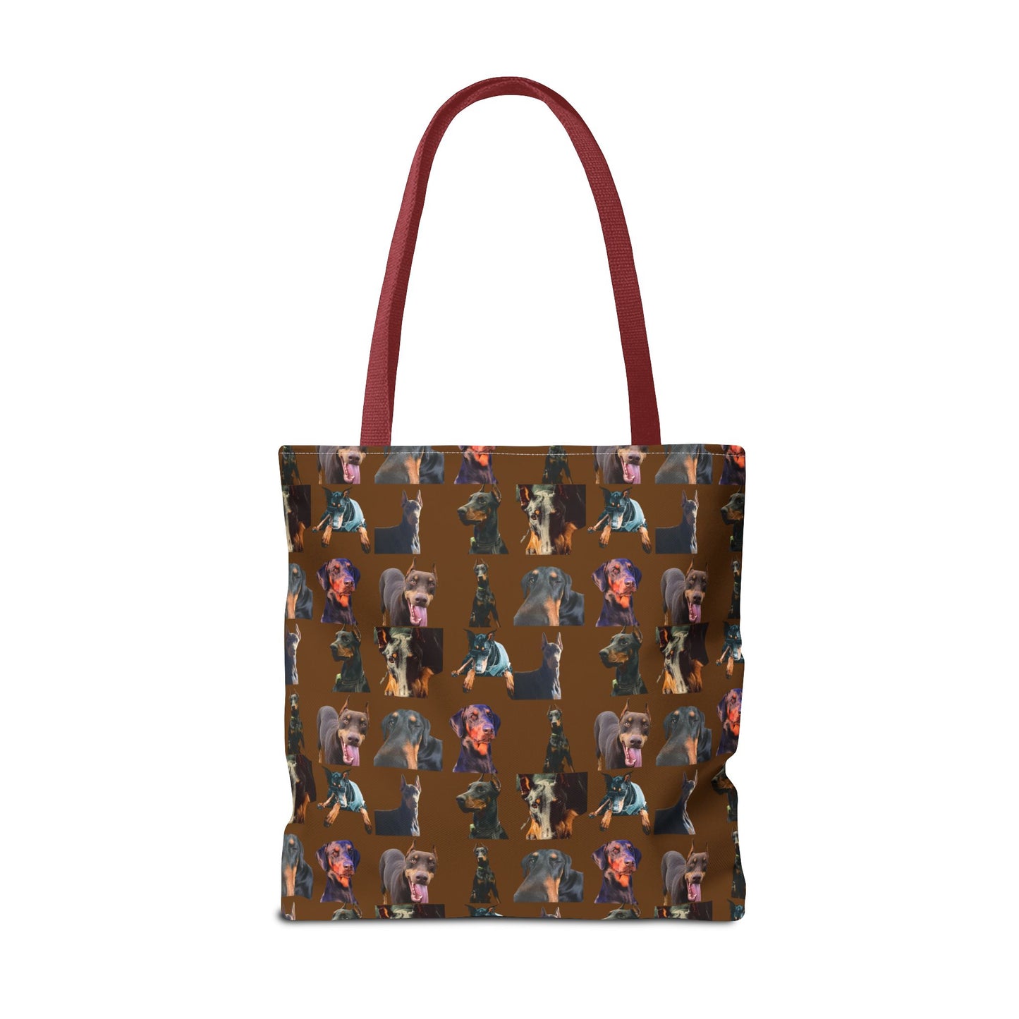 Edition 3 Doberman Model Pattern Brown Tote Bag