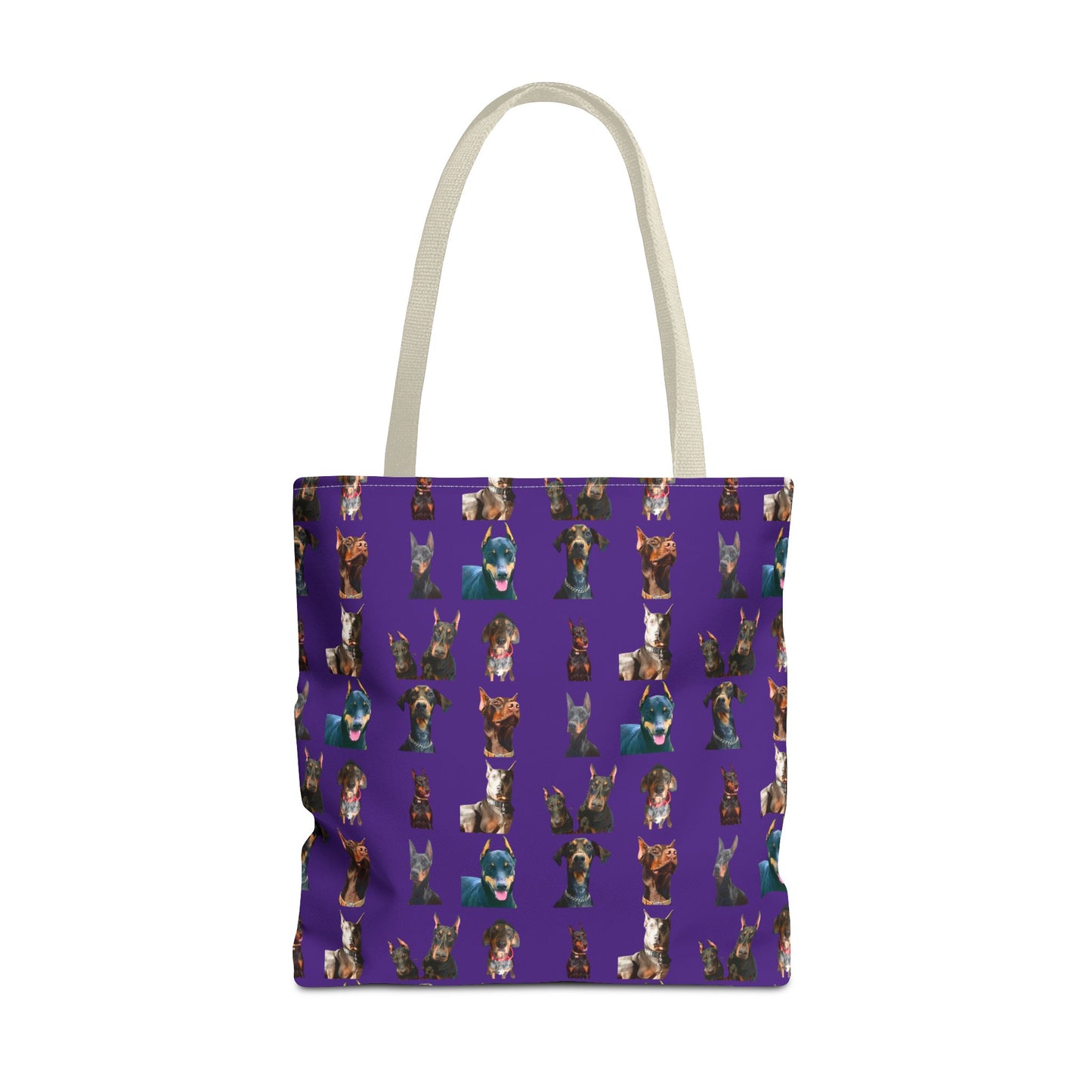 Edition 4 Doberman Model Pattern Purple Tote Bag
