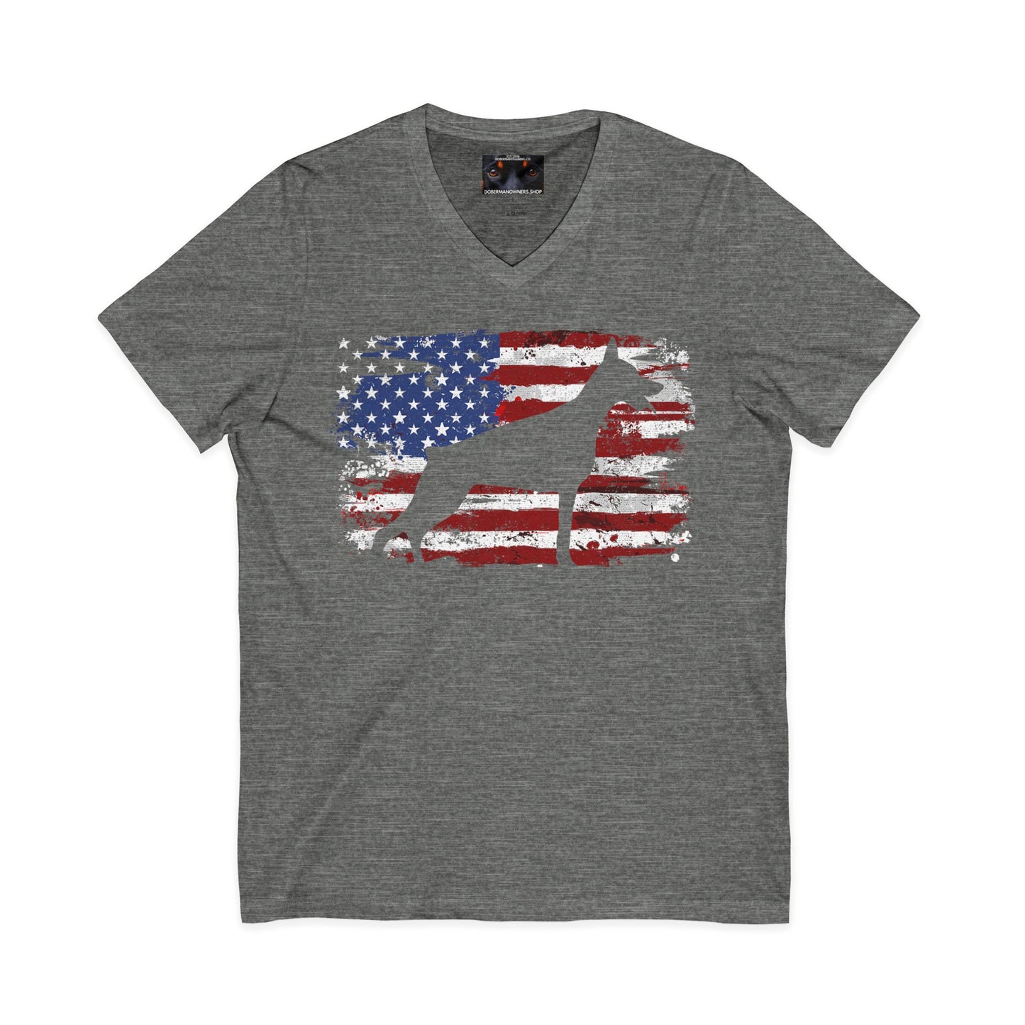 Patriot 3 Private Label Unisex Jersey Short Sleeve V-Neck Tee