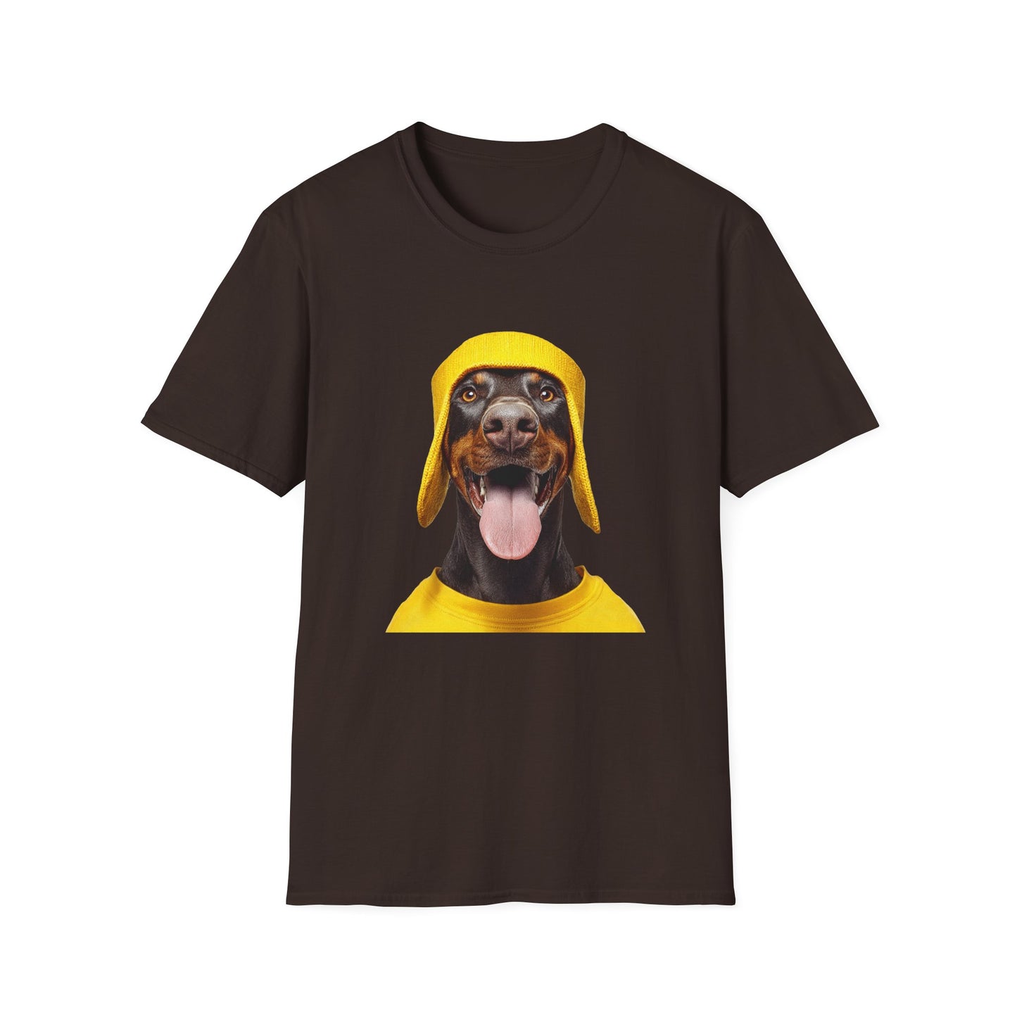 Doberman 3 Portrait T‑Shirt