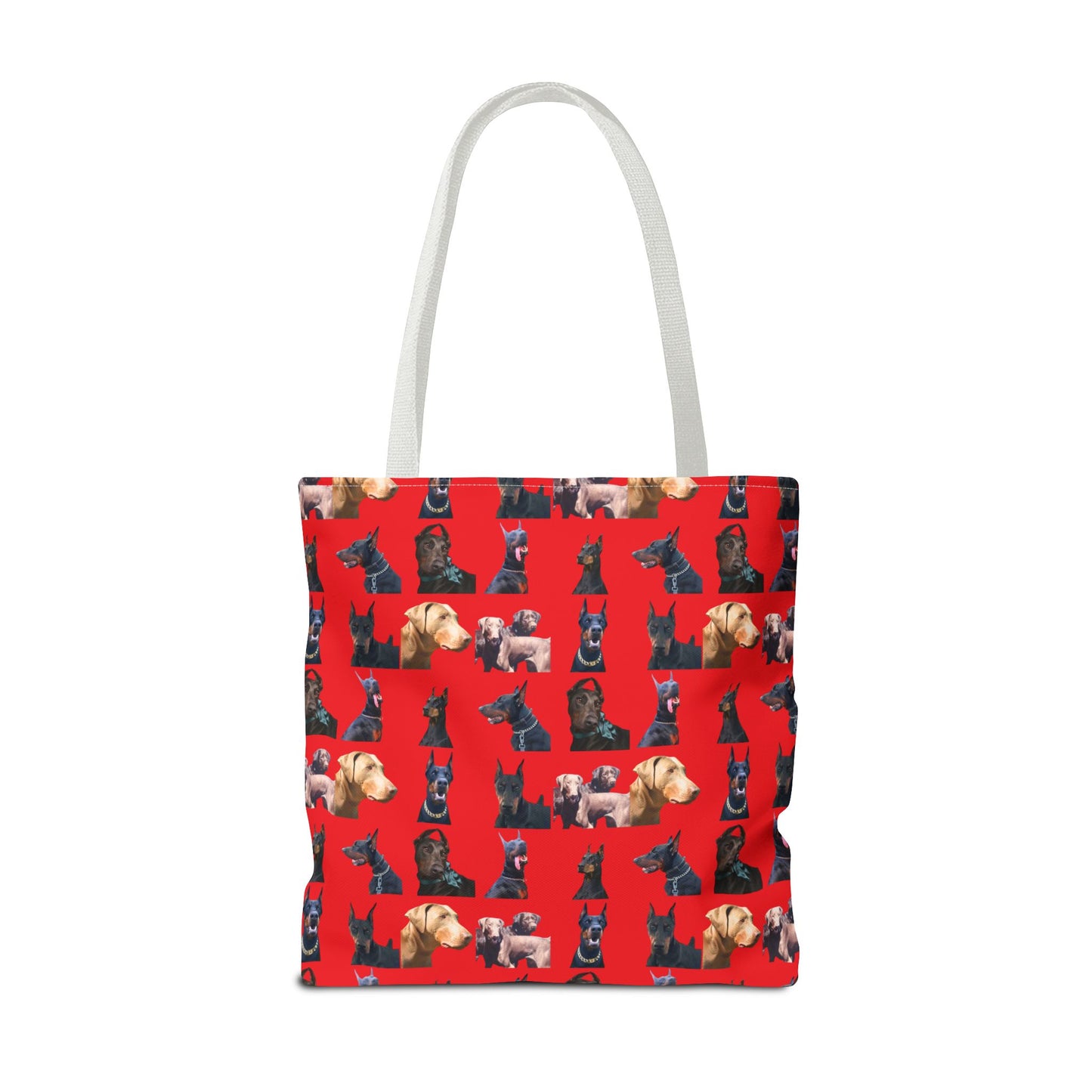 Edition 8 Doberman Model Pattern Red Tote Bag