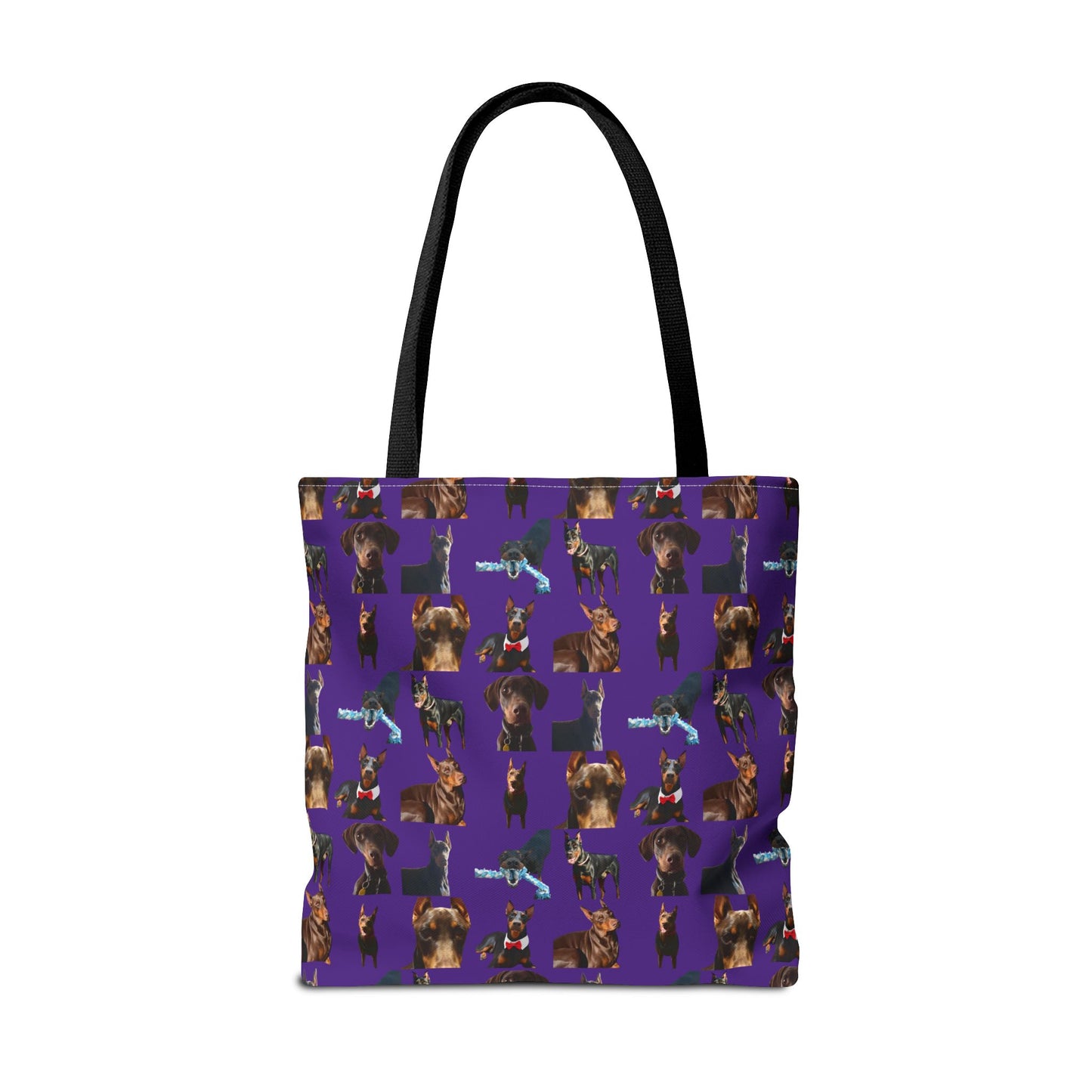 Edition 1 Doberman Model Pattern Purple Tote Bag