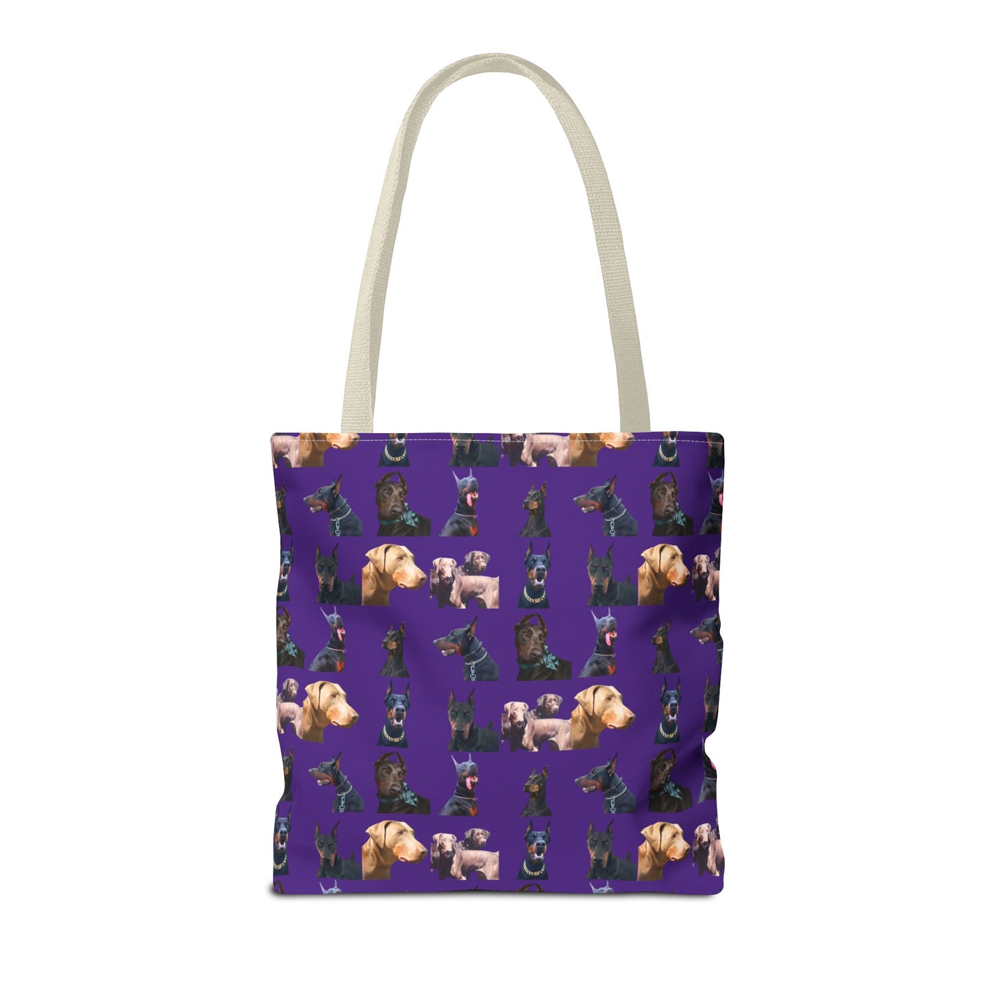 Edition 8 Doberman Model Pattern Purple Tote Bag