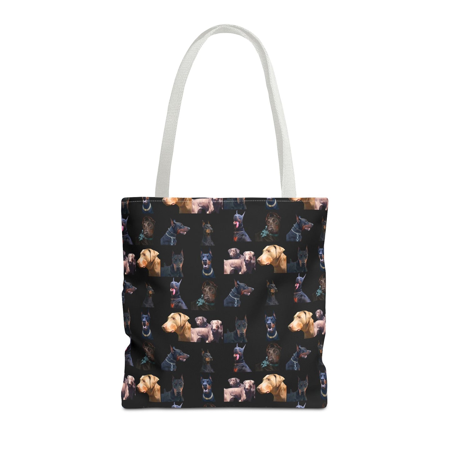 Edition 8 Doberman Model Pattern Black Tote Bag