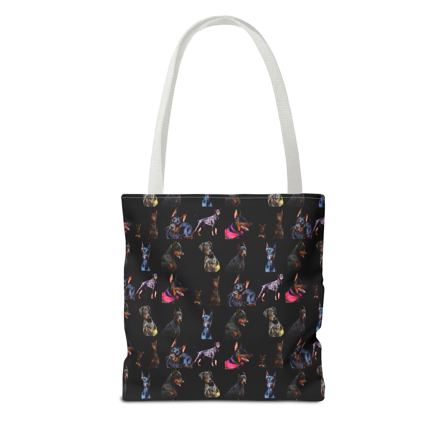 Edition 7 Doberman Model Pattern Black Tote Bag