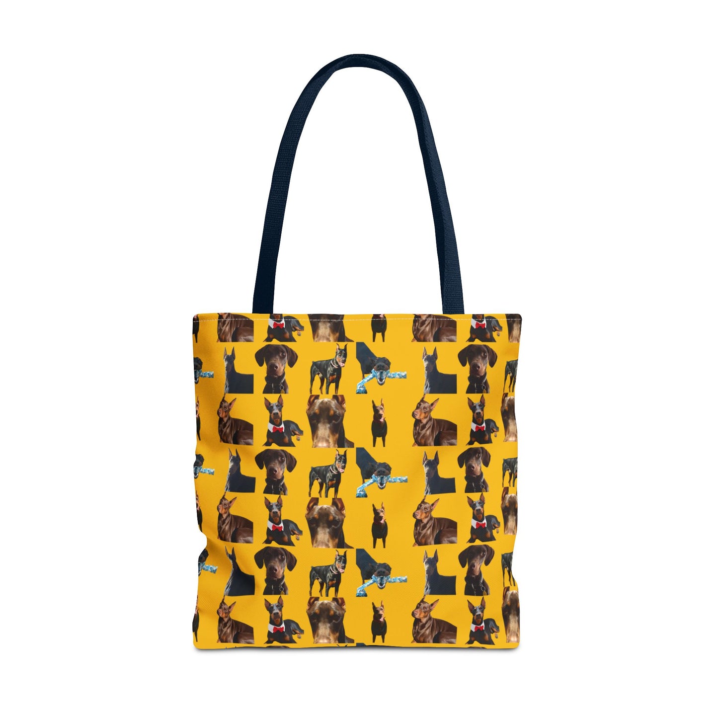 Edition 1 Doberman Model Pattern Yellow Tote Bag