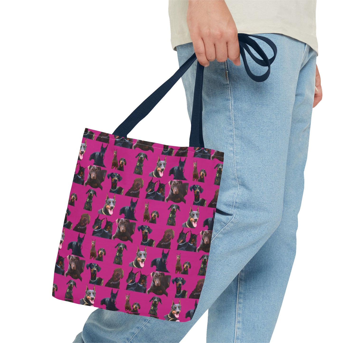 Rdition 5 Doberman Model Pattern Pink Tote Bag