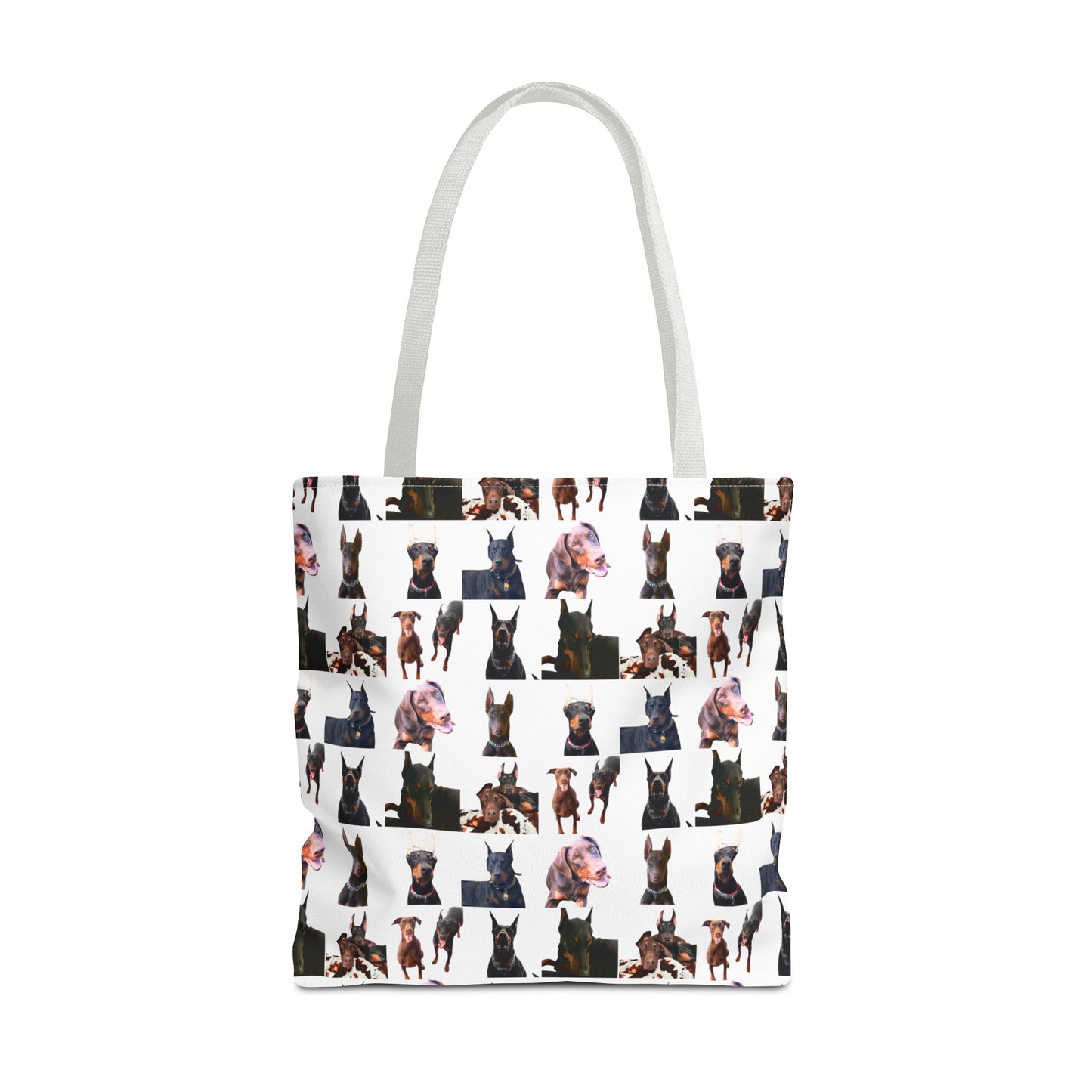Edition 10 Doberman Model Pattern White Tote Bag