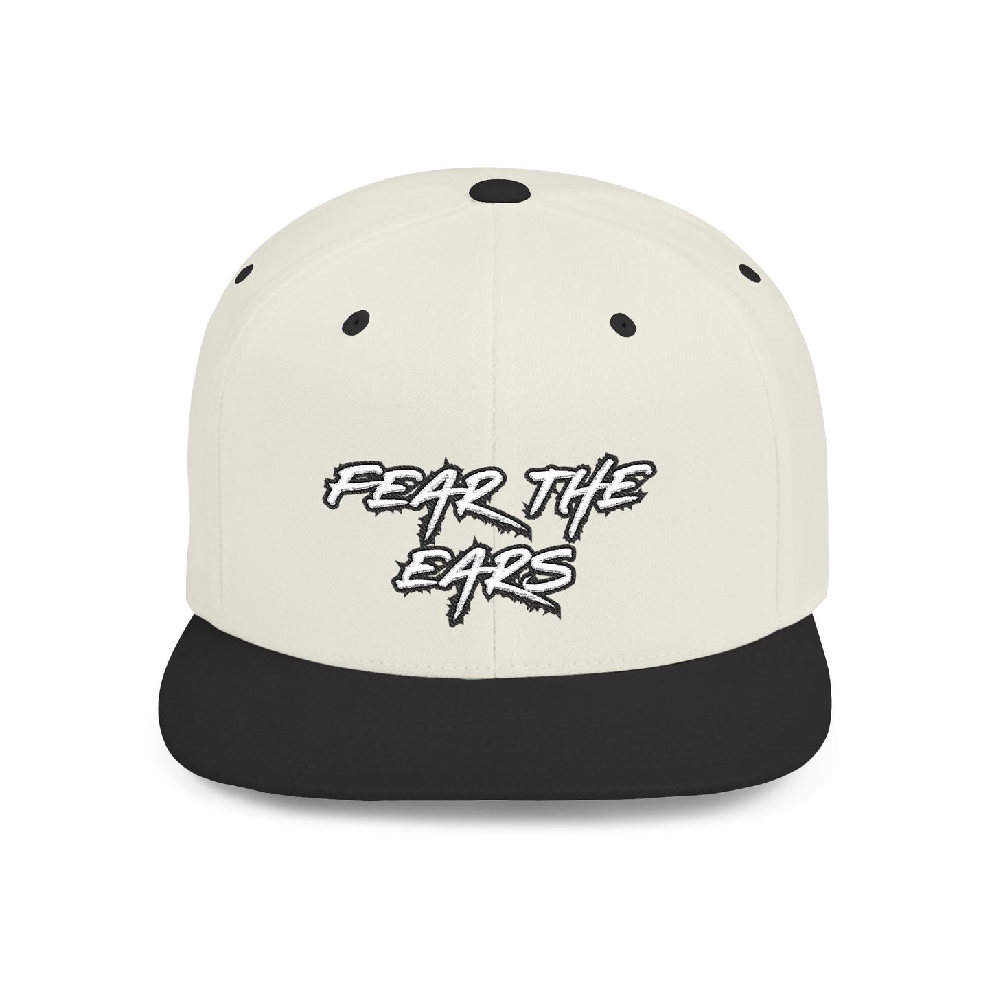 Ears 1 Embroidered Flat Bill Snapback