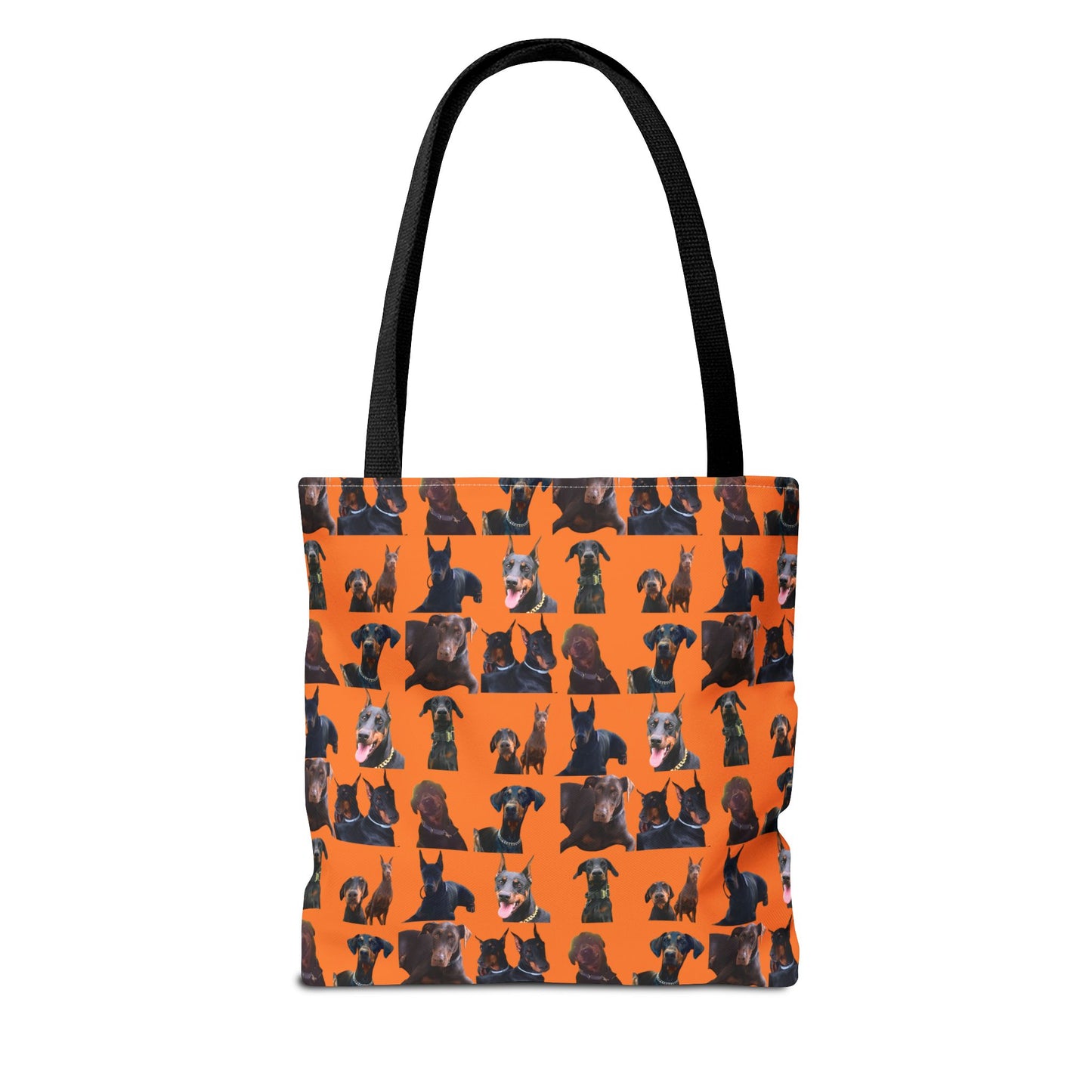 Edition 5 Doberman Model Pattern Orange Tote Bag