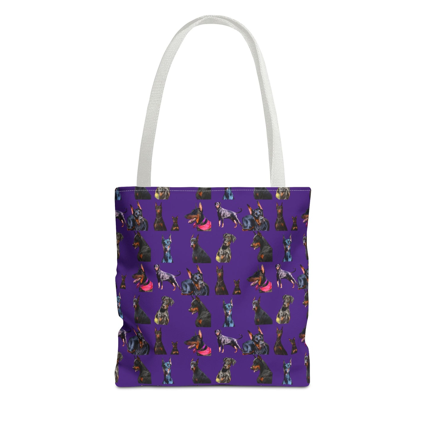Edition 7 Doberman Model Pattern Purple Tote Bag