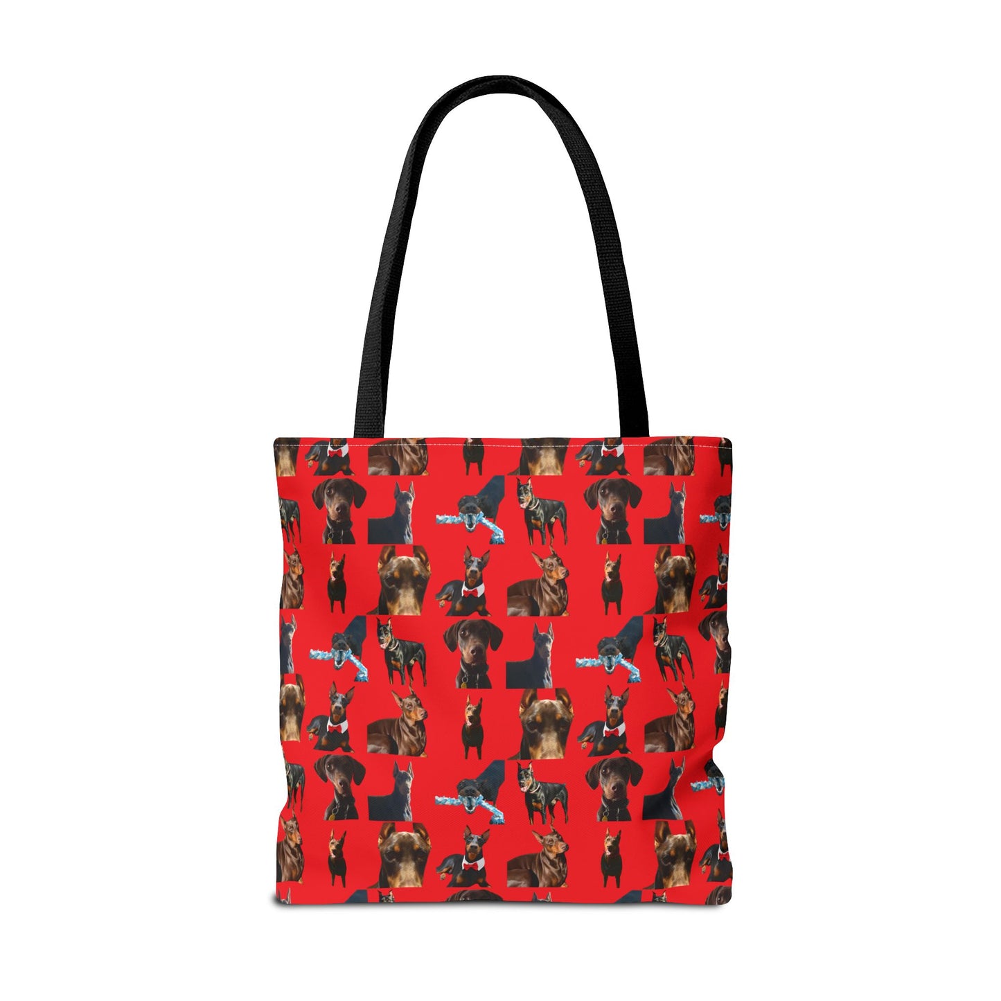 Edition 1 Doberman Model Pattern Red Tote Bag