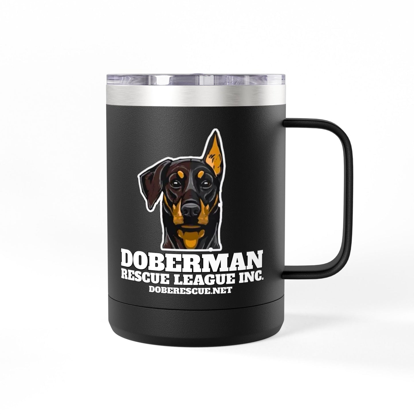 Doberman Rescue League 15oz Insulated Coffee Tumbler