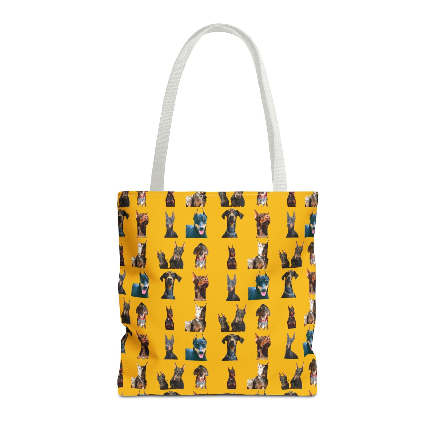 Edition 4 Doberman Model Pattern Yellow Tote Bag