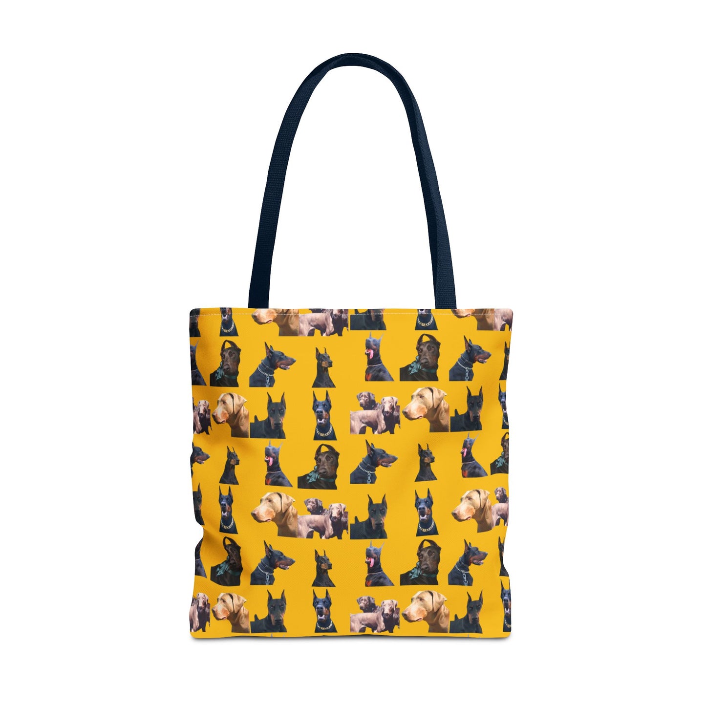Edition 8 Doberman Model Pattern Yellow Tote Bag