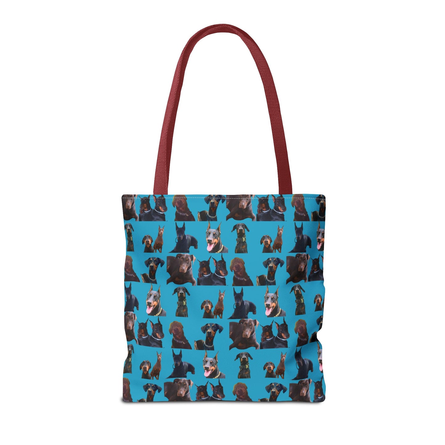 Edition 5 Doberman Model Pattern Turquoise Tote Bag