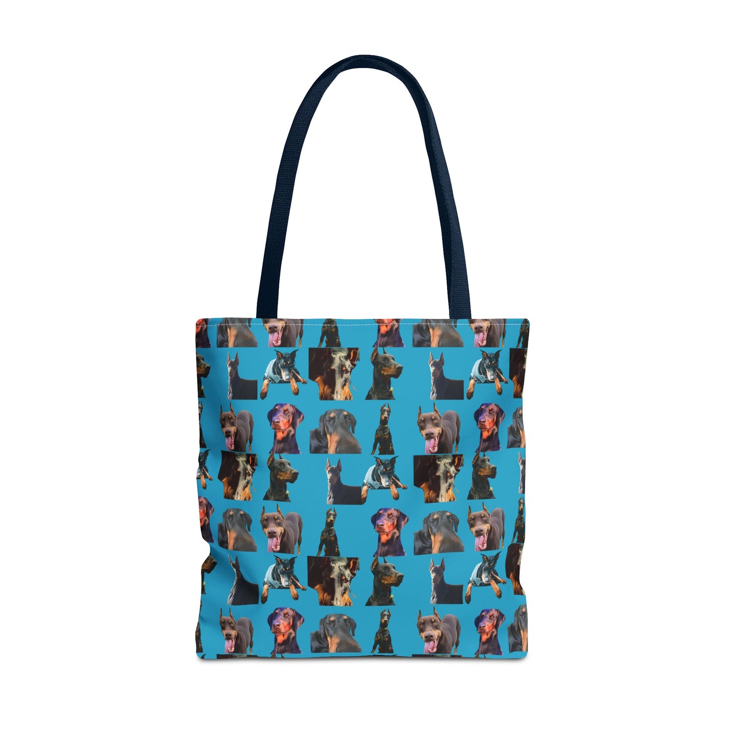 Edition 3 Doberman Model Pattern Turquoise Tote Bag