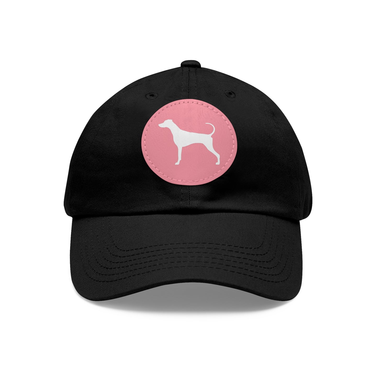 N 7 Dad Hat with Leather Patch (Round)
