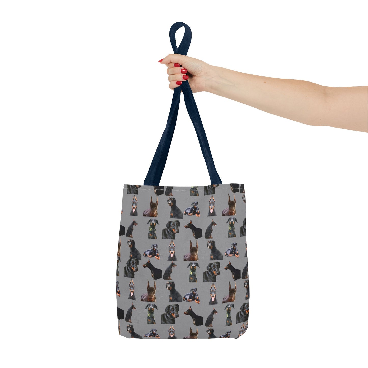 Edition 6 Doberman Model Pattern Gray Tote Bag