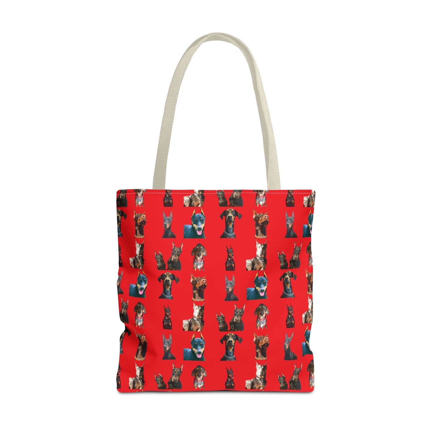 Edition 4 Doberman Model Pattern Red Tote Bag