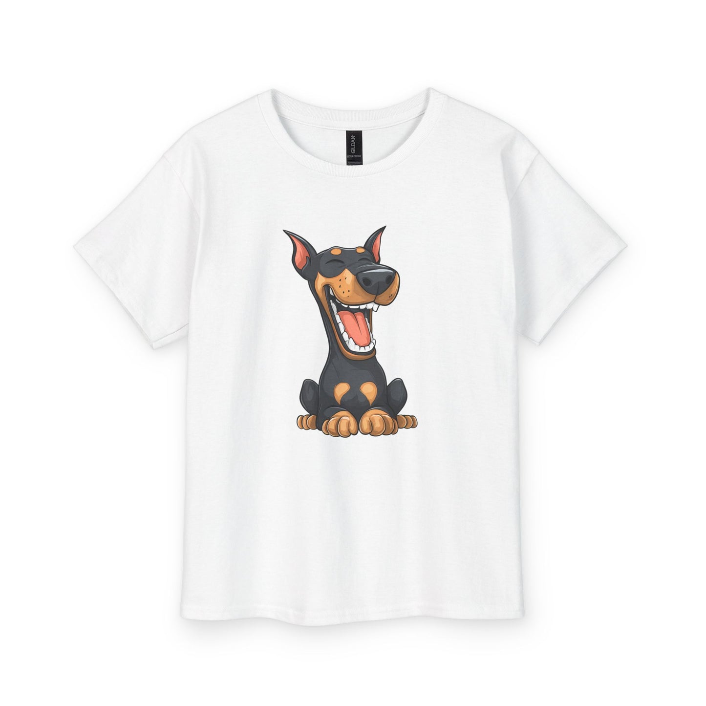 Kids Tee — Cute Doberman Puppy 3 Graphic