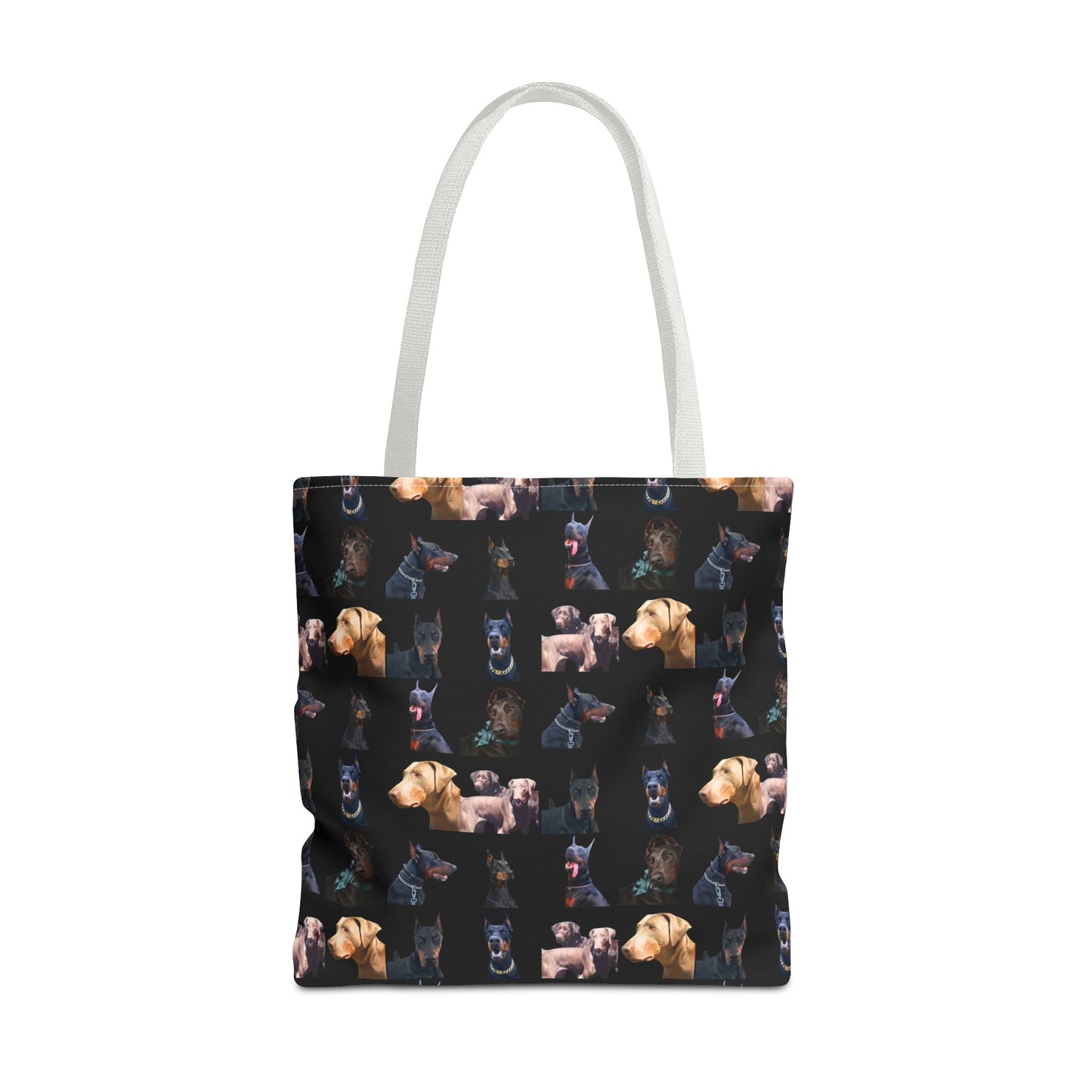 Edition 8 Doberman Model Pattern Black Tote Bag