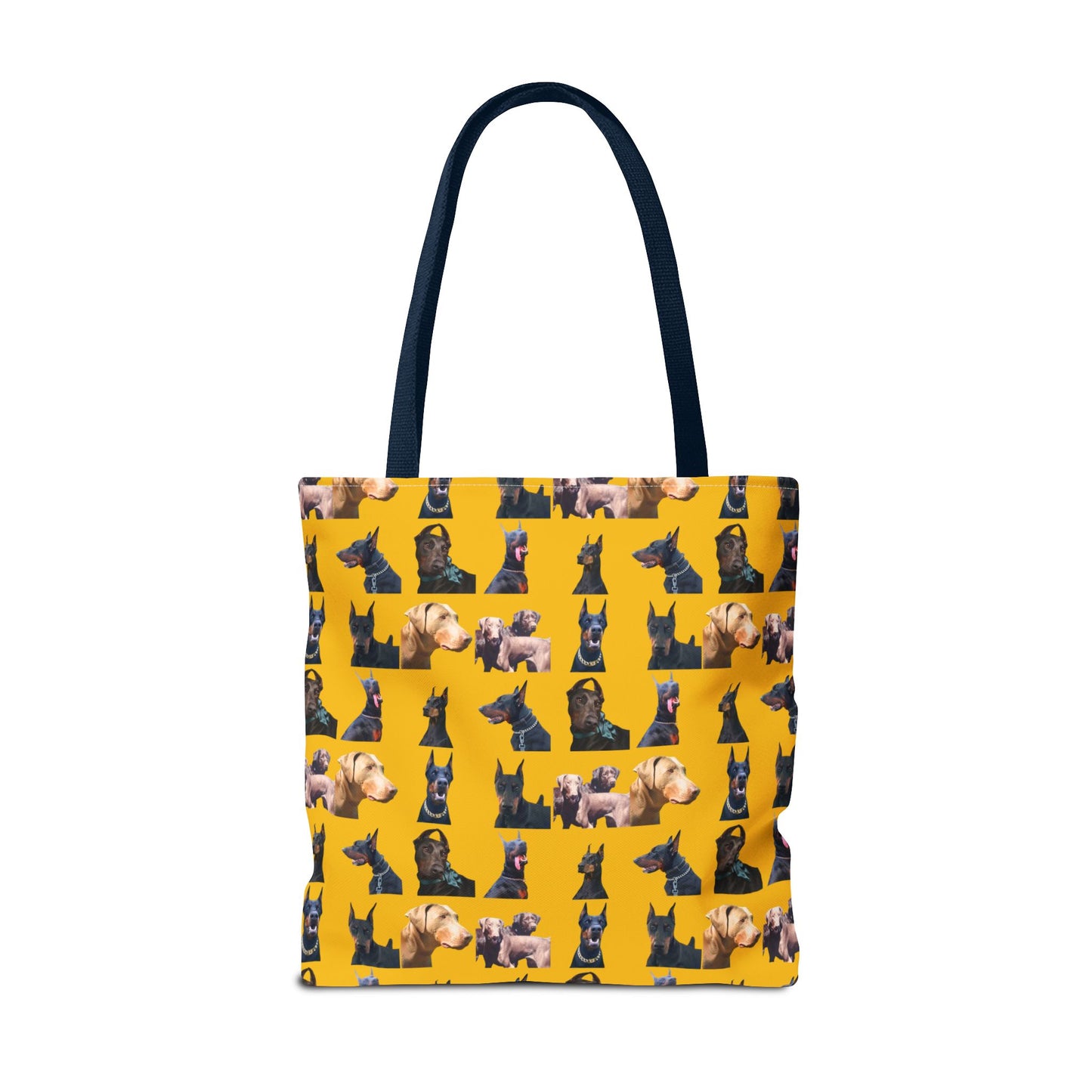 Edition 8 Doberman Model Pattern Yellow Tote Bag