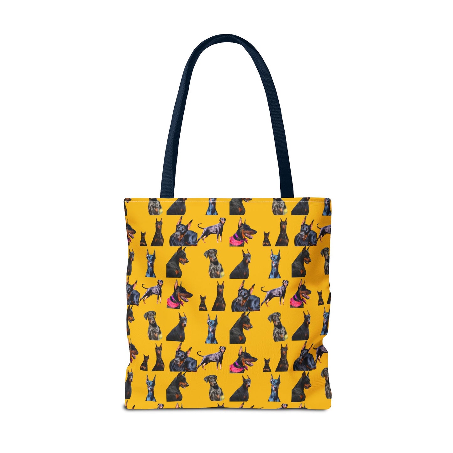 Edition 7 Doberman Model Pattern Yellow Tote Bag