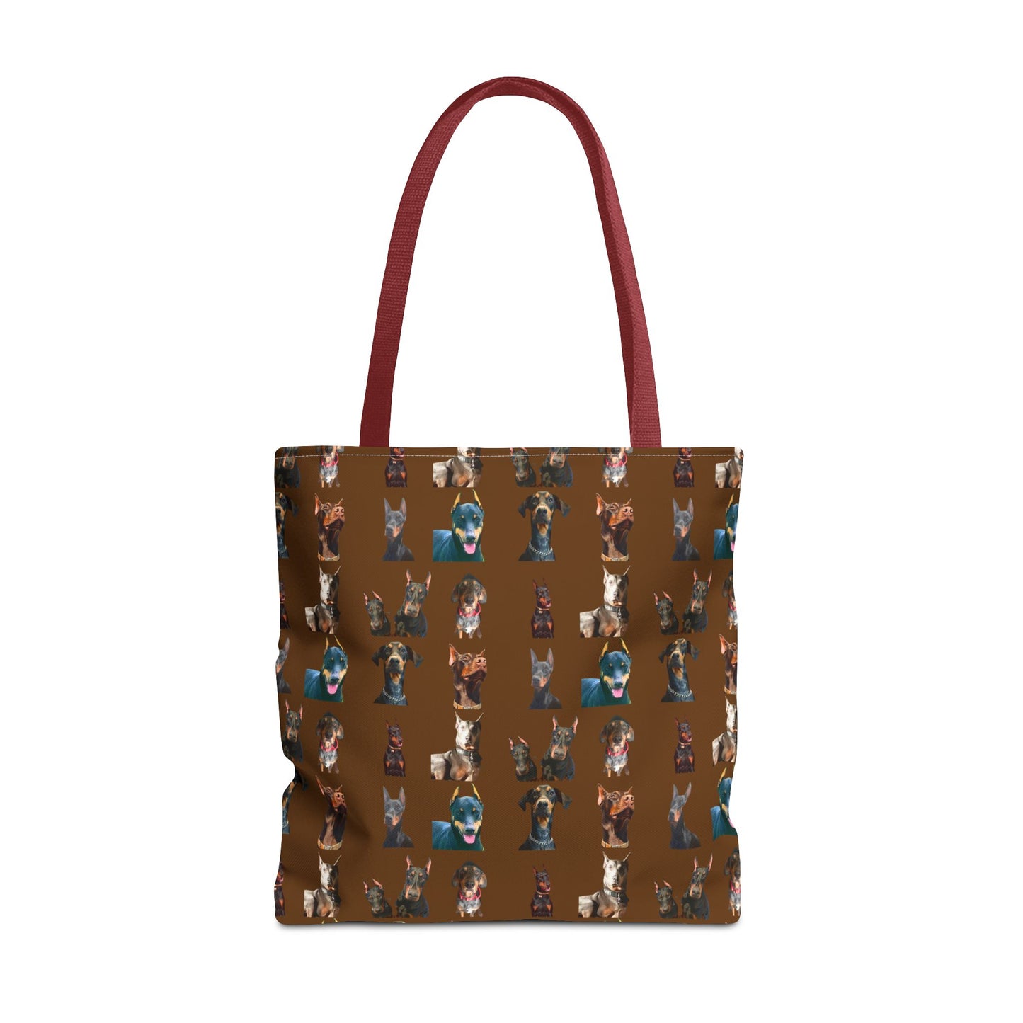 Edition 4 Doberman Model Pattern Brown Tote Bag