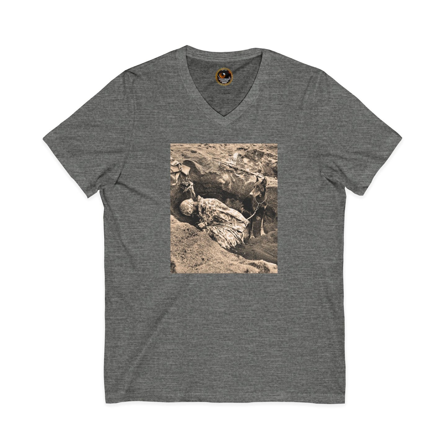 WW 1 Special Edition Private Label Unisex Jersey Short Sleeve V-Neck Tee