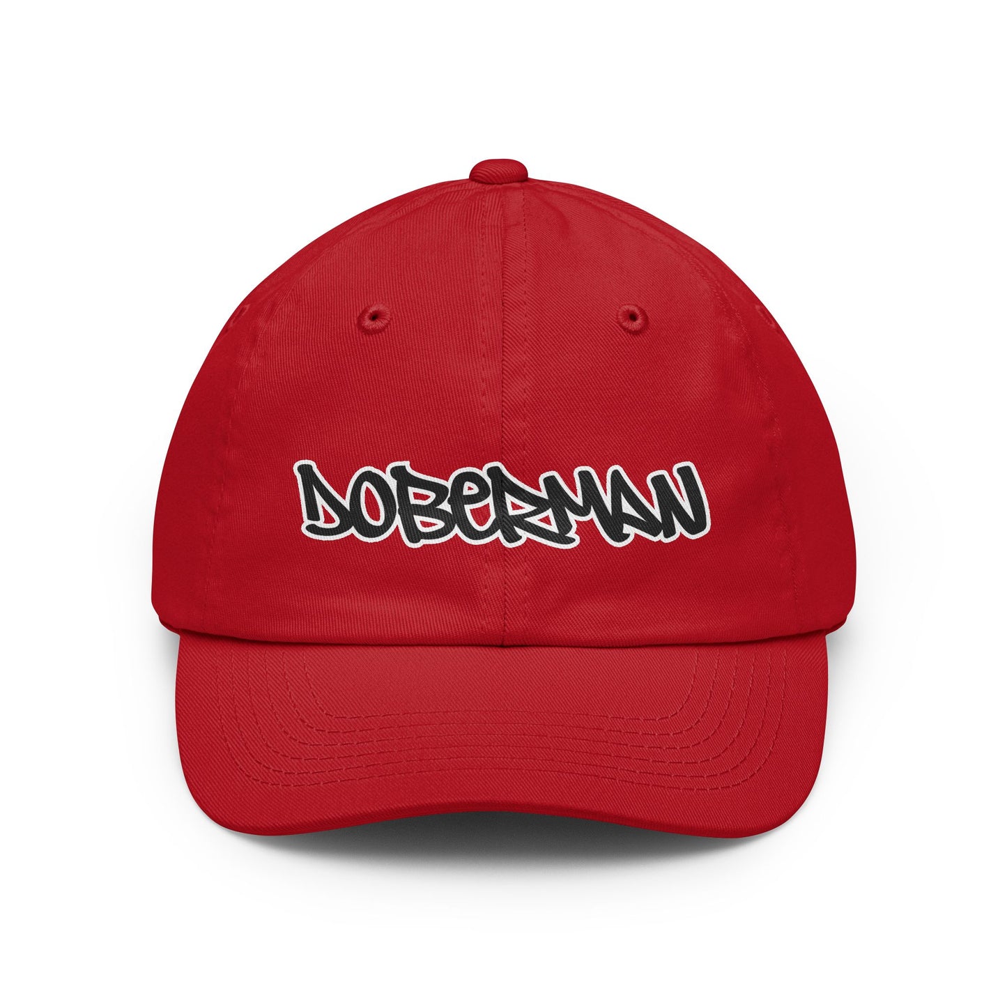 Doberman 1 Script Baseball Cap