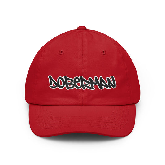 Doberman 1 Script Baseball Cap