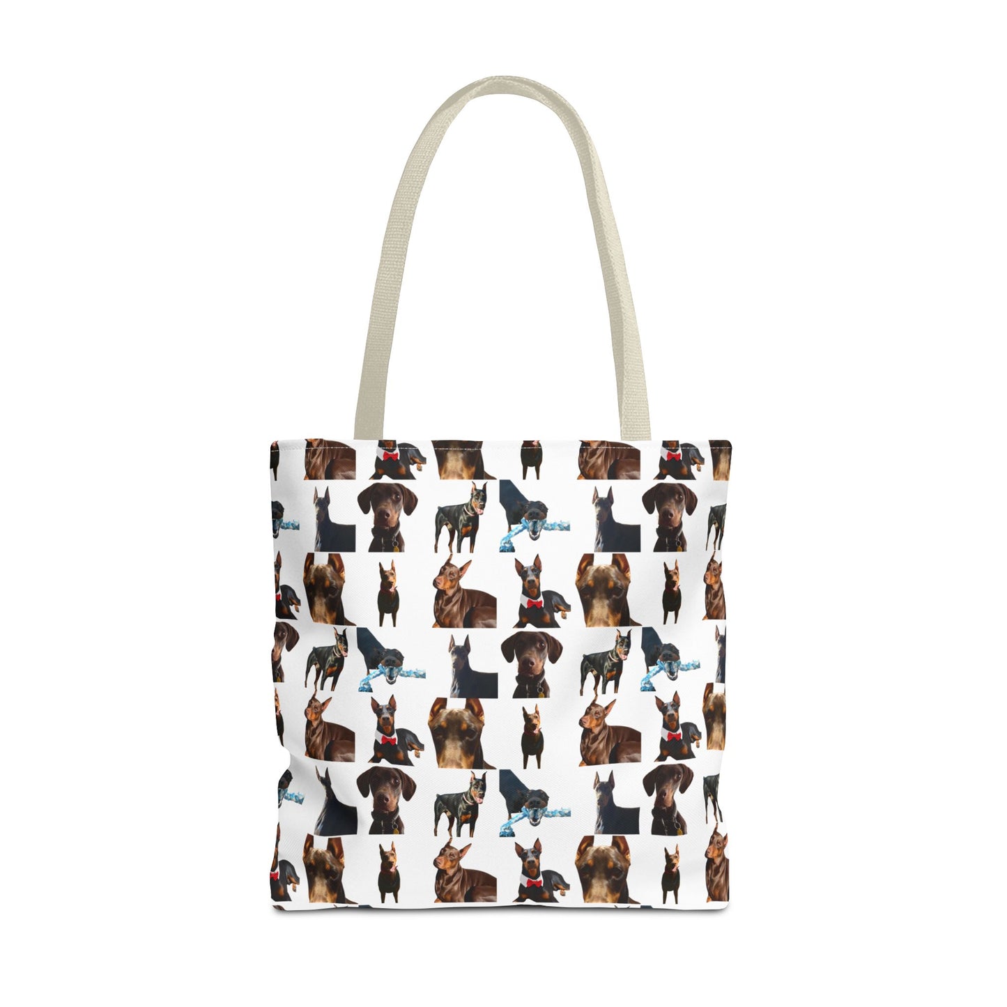 Edition 1 Doberman Model Pattern White Tote Bag