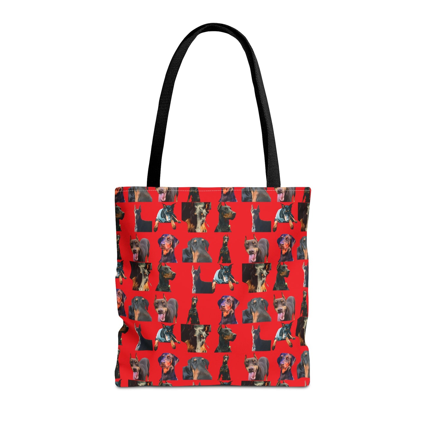 Edition 3 Doberman Model Pattern Red Tote Bag