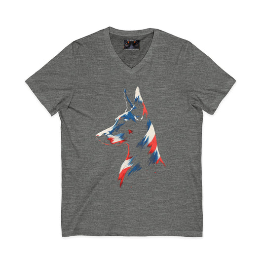 Service 1 Private Label Unisex Jersey Short Sleeve V-Neck Tee