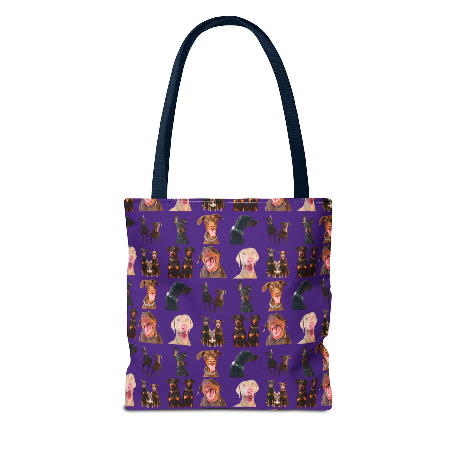 Edition 9 Doberman Model Pattern Purple Tote Bag