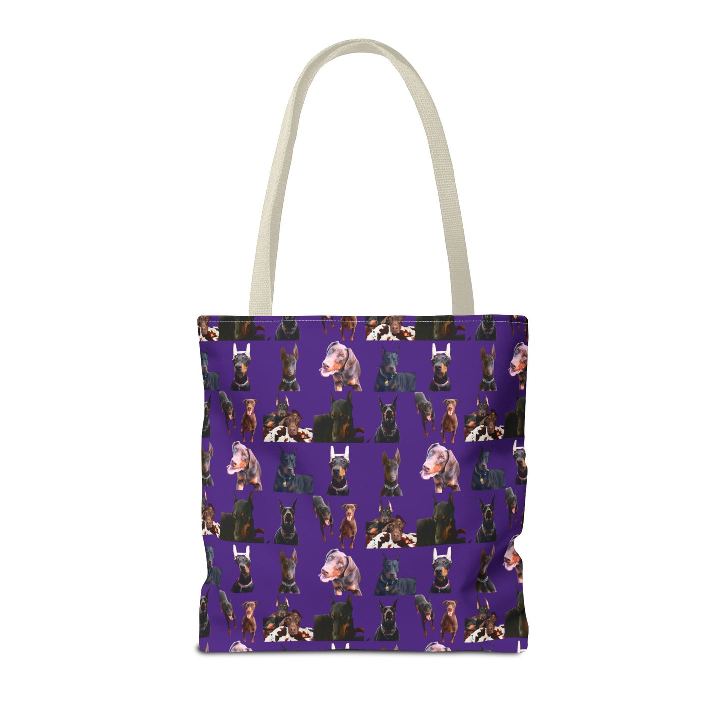 Edition 10 Doberman Model Pattern Purple Tote Bag
