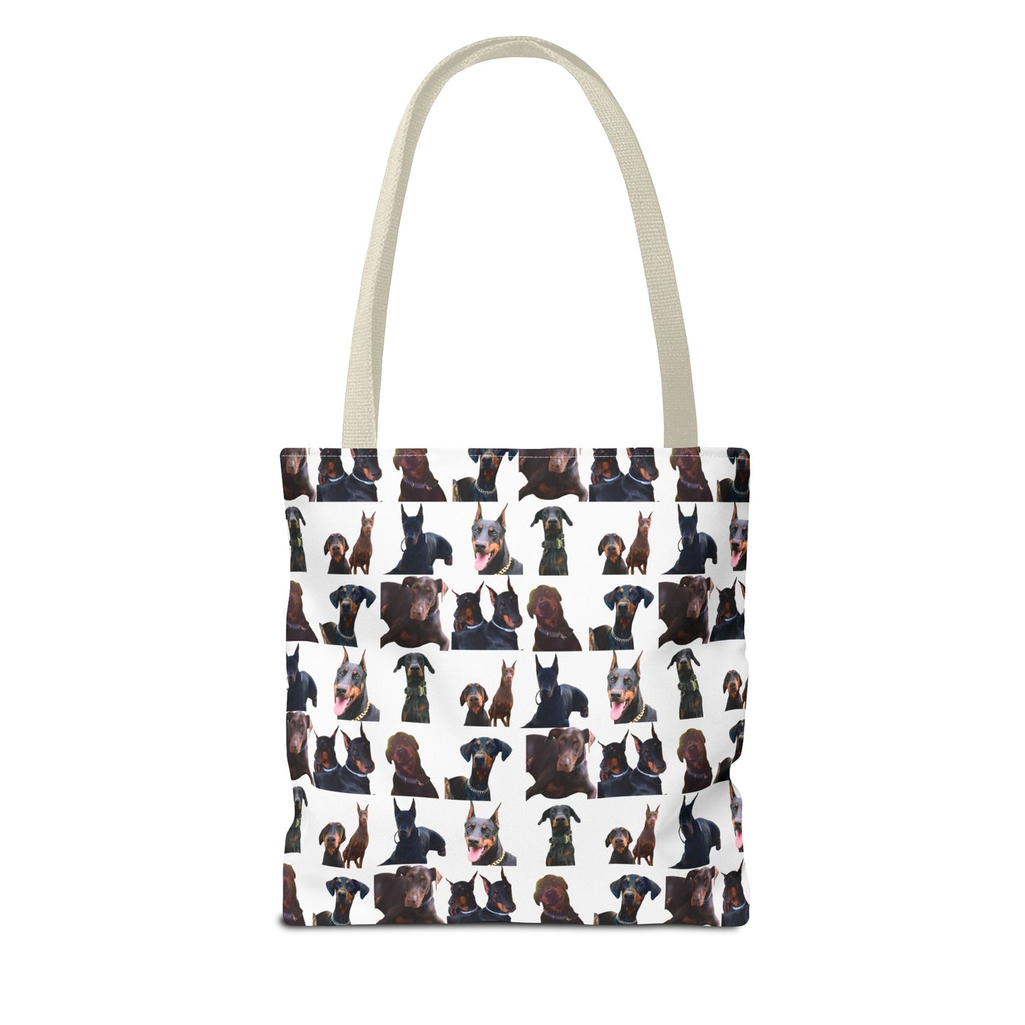 Edition 5 Doberman Model Pattern White Tote Bag