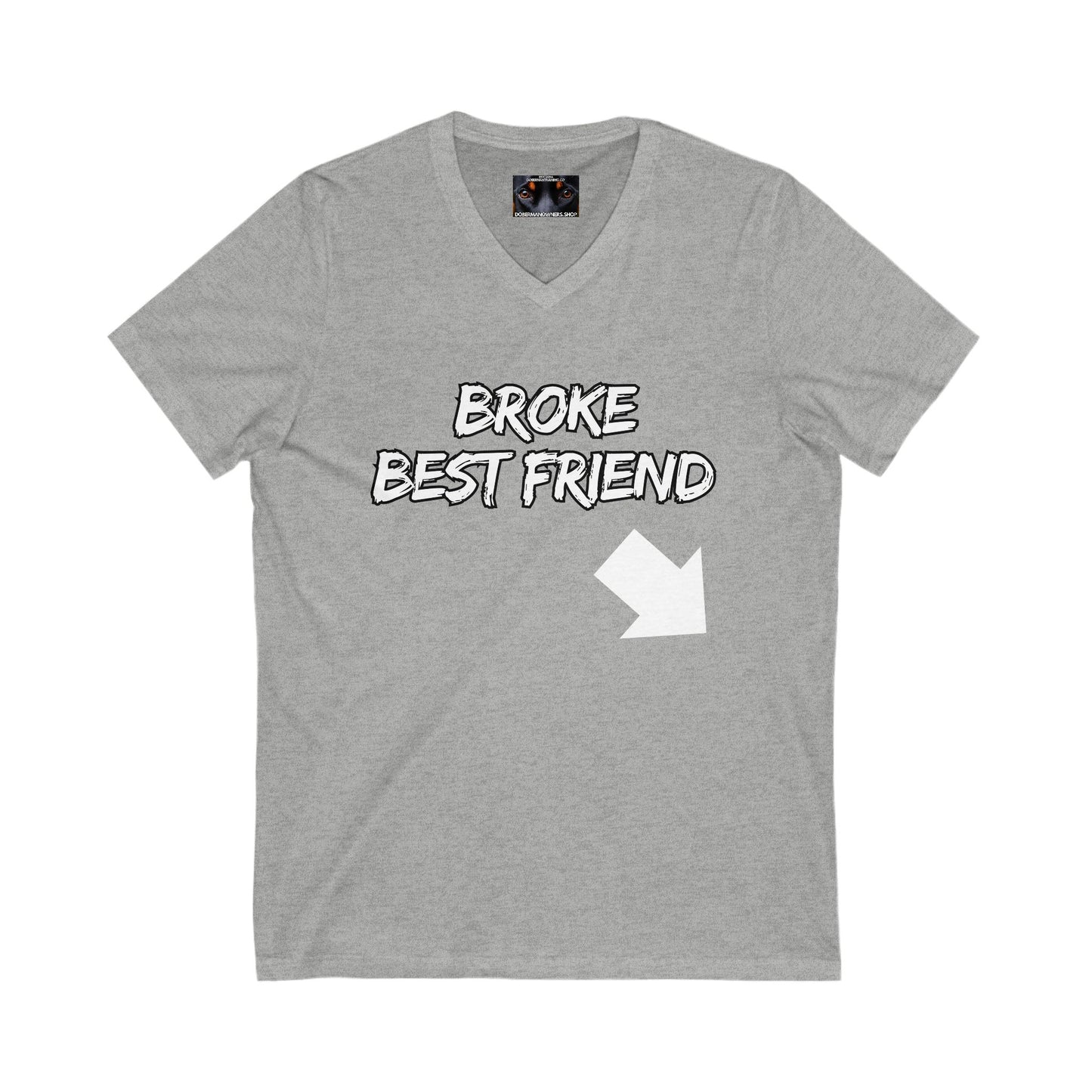 Bestfriend 1 Private Label Unisex Jersey Short Sleeve V-Neck Tee