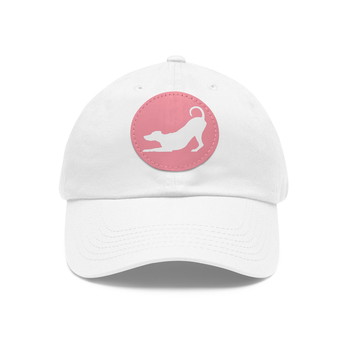 N 2 Dad Hat with Leather Patch (Round)