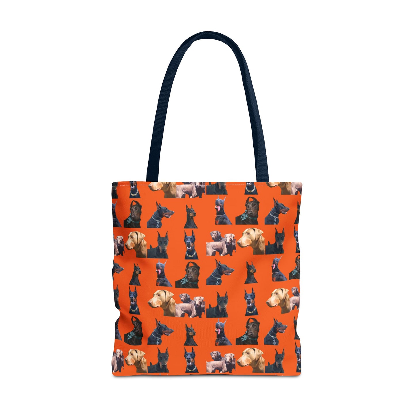 Edition 8 Doberman Model Pattern Orange Tote Bag