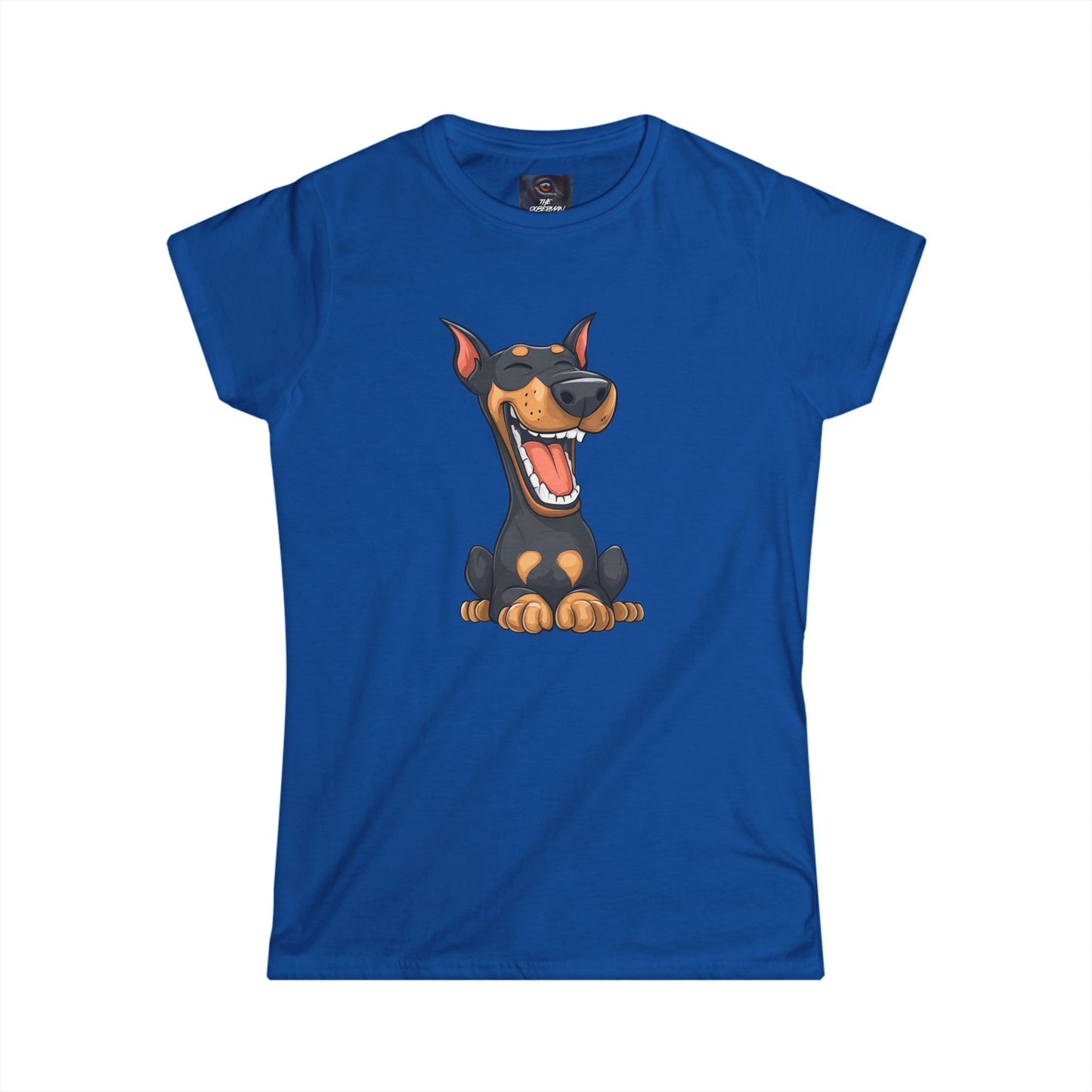 Cartoon Doberman 3 Women's Softstyle Tee