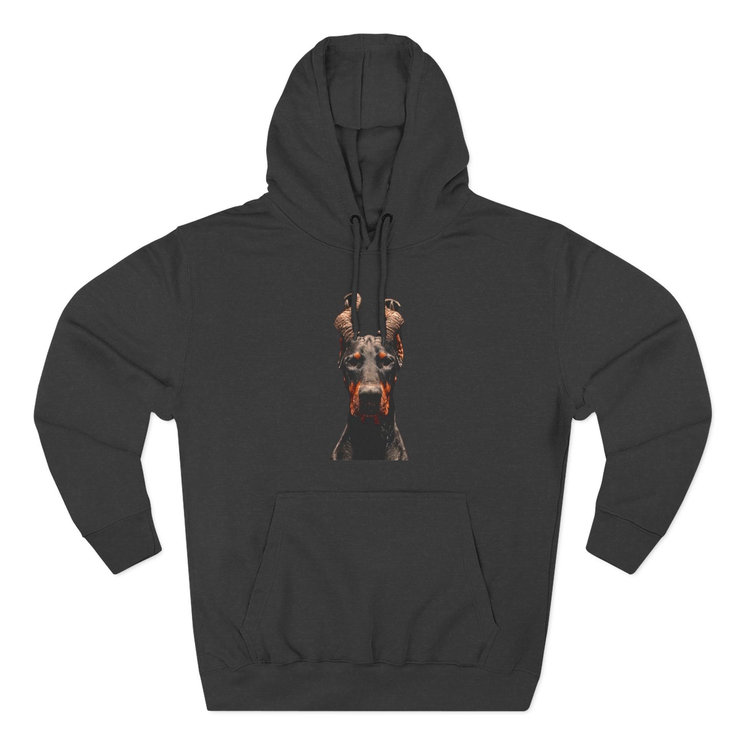 Doberman Goat 1 Fleece Hoodie